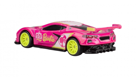 Машинка Premium Hot Wheels Corvette C8.R Barbie Pop Culture 1:64 HVJ51 Pink - Retromagaz, image 2