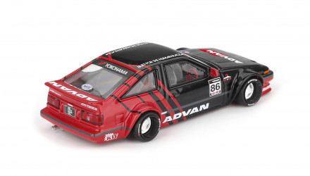 Машинка Premium Kaido House x MiNI GT Toyota AE86 Sprinter Trueno Kaido ADVAN 1:64 KHMG214 Red - Retromagaz, image 2