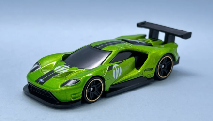 Машинка Базова Hot Wheels 2016 Ford GT Race Then and Now 1:64 HTC71 Green - Retromagaz, image 1