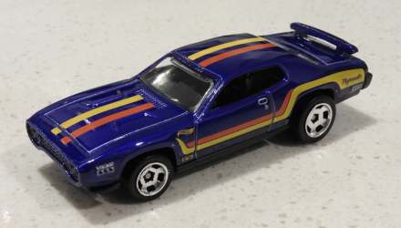 Машинка Базова Hot Wheels '71 Plymouth Road Runner Muscle Mania 1:64 GTB42 Blue - Retromagaz, image 2