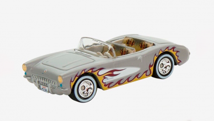 Машинка Premium Hot Wheels 4шт 1956 Corvette Barbie The Movie Diorama 1:64 HRL24 Pink - Retromagaz, image 3