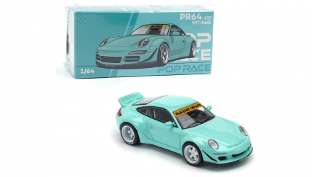 Машинка Premium POP Race RWB 997 TIFFANY 1:64 PR640237 Blue - Retromagaz, image 4