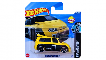Машинка Базова Hot Wheels Renault Espace F1 Modified 1:64 HYW32 Yellow - Retromagaz, image 1