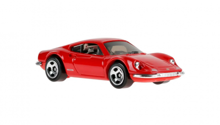 Машинка Базова Hot Wheels DINO 206 GT Ferrari 1:64 JJH56 Red - Retromagaz, image 3