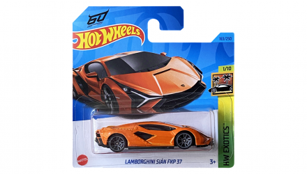 Машинка Базовая Hot Wheels Lamborghini Sian FKP 37 60 Anniversario Exotics 1:64 HKH93 Orange - Retromagaz, image 1