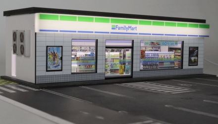 Діорама G-Fans Supermarket Family Mart Супермаркет з Підсвіткою 1:64 White - Retromagaz, image 4