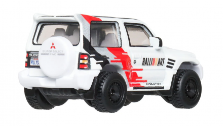 Машинка Premium Hot Wheels Mitsubishi Pajero Evolution Boulevard 1:64 JBL26 White - Retromagaz, image 4