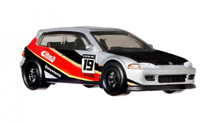 Машинка Premium Hot Wheels Honda Civic EG Custom Version Boulevard 1:64 GRM05 Silver - Retromagaz, image 6