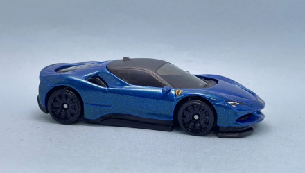 Машинка Базова Hot Wheels Ferrari SF90 Stradale Ferrari 1:64 JJJ12 Blue - Retromagaz, image 3