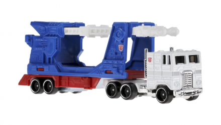 Машинка Базовая Hot Wheels Freightliner Ultra Magnus Transformers Track Fleet 1:64 JCM59 White - Retromagaz, image 4