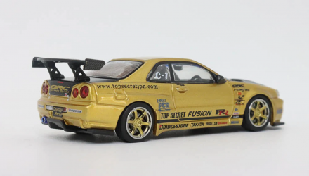 Машинка Premium INNO64 Nissan Skyline GT-R (R34) TOP SECRET 1:64 IN64-R34TS-GOLD Gold - Retromagaz, image 2