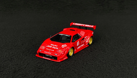 Машинка Premium MINI GT Lamborghini Countach LB-WORKS 1:64 MGT01100 Red - Retromagaz, image 1