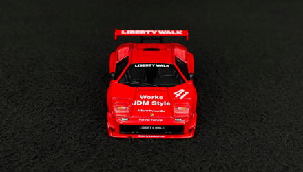 Машинка Premium MINI GT Lamborghini Countach LB-WORKS 1:64 MGT01100 Red - Retromagaz, image 4