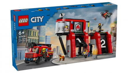 Конструктор Lego Fire Station with Fire Truck City 60414 Новый - Retromagaz, image 1