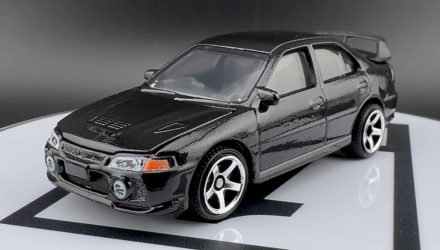 Тематическая Машинка Matchbox 1996 Mitsubishi Lancer Evolution IV Moving Parts 1:64 FWD28/HVM98 Black - Retromagaz, image 2