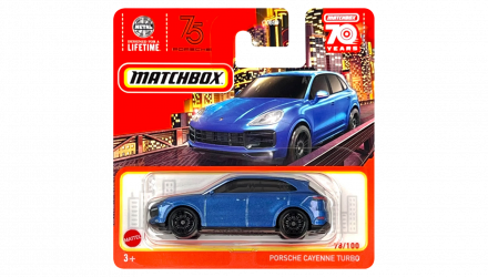 Машинка Большой Город Matchbox Porsche Cayenne Turbo Metro 1:64 HLD01 Blue - Retromagaz, image 1