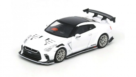 Машинка Premium INNO64 Nissan GT-R R35 TOP SECRET Tokyo Auto Salon 2021TOP SECRET Silvia (S15) 1:64 IN64-R35TS-TAS2021 White - Retromagaz, image 1
