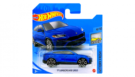 Машинка Базова Hot Wheels '17 Lamborghini Urus Factory Fresh 1:64 GRY29 Metallic Blue - Retromagaz, image 1