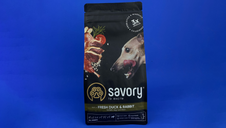 Сухий Корм для Собак Savory Adult All Breeds Кролик і Качка 1kg - Retromagaz, image 1