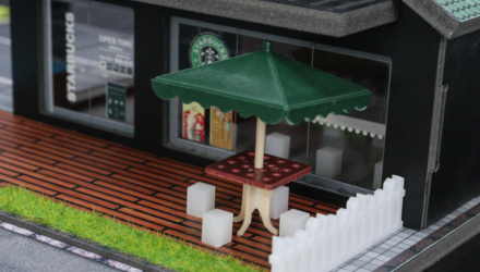 Діорама G-Fans Starbucks Building 1:64 710025 Black - Retromagaz, image 4