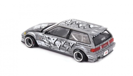 Машинка Premium Kaido House x MiNI GT Honda Civic (EF) Kaido Manga V1 1:64 KHMG260-CH Grey - Retromagaz, image 2