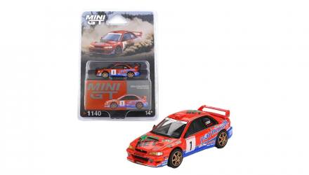 Машинка Premium MINI GT Subaru Impreza WRC97 #1 1999 DRM Champion 1:64 MGT01140 Red - Retromagaz, image 4
