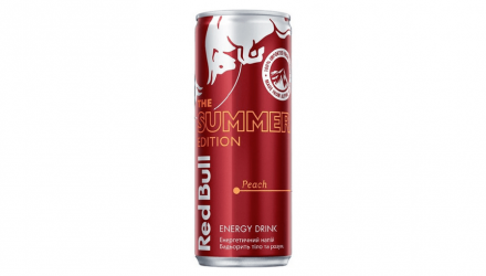 Набор Напиток Энергетический 4шт Red Bull Summer Edition Peach 250ml - Retromagaz, image 1