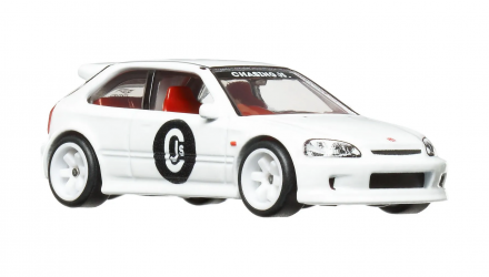 Машинка Premium Hot Wheels '99 Honda Civic Type R (EK9) Boulevard 1:64 GJT68/HKF19 White - Retromagaz, image 5