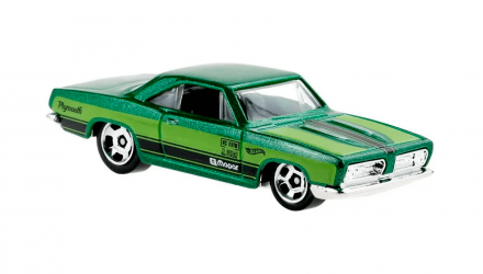 Машинка Базова Hot Wheels '68 Plymouth Barracuda Formula S Muscle Mania 1:64 GTB47 Green - Retromagaz, image 2