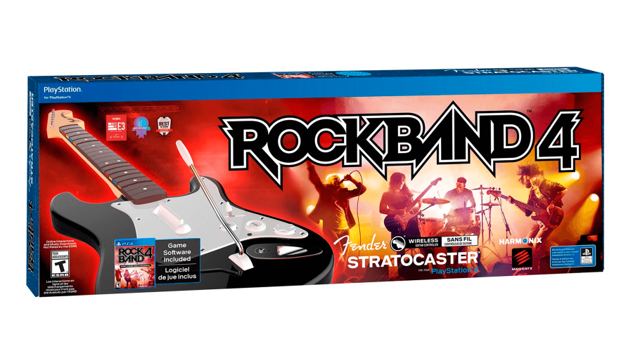 Город игр гитара. Гитара ps4 Rock Band. Rock Band 4 ps4. Игра на ПС 4 для гитары. Электрогитара с игрой на телевизор.