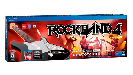 Гитара Бездротовий Harmonix PlayStation 4 Rock Band 4 Black White Б/У - Retromagaz, image 1