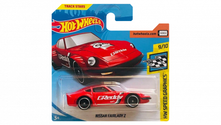 Машинка Базова Hot Wheels Nissan Fairlady Z Speed Graphics 1:64 FJY42 Red - Retromagaz, image 1