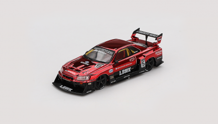 Машинка Premium MINI GT Skyline LB-ER34 Super Silhouette 1:64 MGT00843-CH Red - Retromagaz, image 1