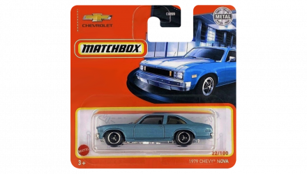 Машинка Большой Город Matchbox 1979 Chevy Nova Showroom 1:64 GXM28 Blue - Retromagaz, image 1