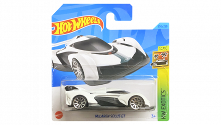 Машинка Базовая Hot Wheels McLaren Solus GT Exotics 1:64 HKG70 White - Retromagaz, image 1