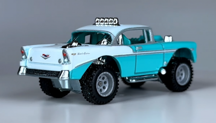 Машинка Premium Hot Wheels Chevrolet Big-Air Bel-Air Off-Road 1:64 HKC74 Light Blue - Retromagaz, image 3