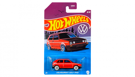 Тематична Машинка Hot Wheels Volkswagen Golf MK2 Volkswagen 1:64 HDH47 Red - Retromagaz, image 1