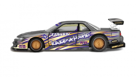 Машинка Premium Kaido House x MiNI GT Nissan Silvia S13-R KAIDO DRIFT V1 1:64 KHMG235-CH Grey - Retromagaz, image 3