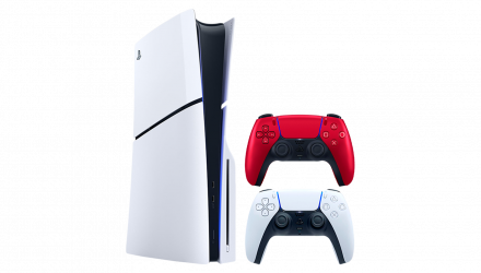 Набір Консоль Sony PlayStation 5 Slim Blu-ray 1TB White Новий + Геймпад Бездротовий DualSense Volcanic Red - Retromagaz, image 1