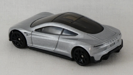 Машинка Базовая Hot Wheels Tesla Roadster Exotics 1:64 HCV04 Silver - Retromagaz, image 6