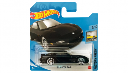 Машинка Базовая Hot Wheels '95 Mazda RX-7 Factory Fresh 1:64 GRY28 Black - Retromagaz, image 1