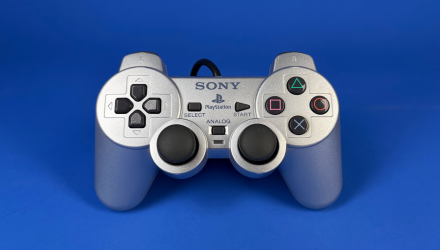 Набор Консоль Sony PlayStation 2 Slim SCPH-7xxx Limited Edition Chip Silver Б/У  + Геймпад Проводной DualShock 2 - Retromagaz, image 5