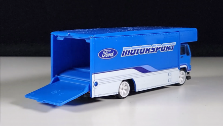 Машинка Premium 2шт Hot Wheels Ford Capri GR5 та Fleet Flyer Team Transport 1:64 JHX89 Blue - Retromagaz, image 3