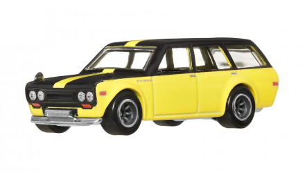Машинка Premium Hot Wheels Datsun 510 Wagon Boulevard 1:64 JBL21 Yellow - Retromagaz, image 1