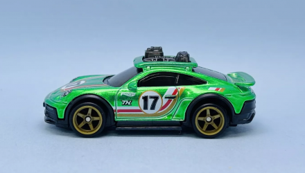 Машинка Базова Hot Wheels Porsche 911 Rallye Super Treasure Hunt STH Safari 1:64 JBC41 Green - Retromagaz, image 3