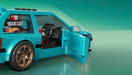 Конструктор Hot Wheels Mattel Brick Shop Hot Wheels Custom ’90 Honda Civic EF 248 Деталей JHF62 Blue - Retromagaz, image 4