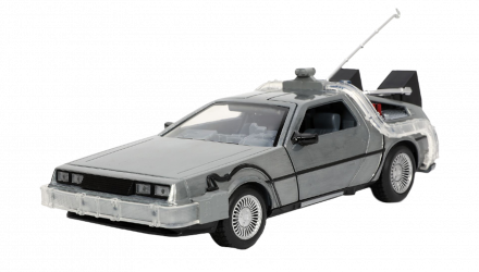 Машинка Jada Delorean DMC-12 Back to the Future 1 Time Machine 1:24 Silver - Retromagaz, image 1