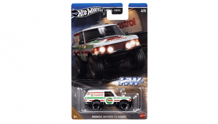 Тематична Машинка Hot Wheels Range Rover Classic Castrol Speed Graphics 1:64 HRT08 White - Retromagaz, image 6