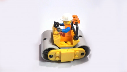 Конструктор Lego Фігурка Worker with Steamroller Foil Pack City 952210 cty1509 Новий - Retromagaz, image 4