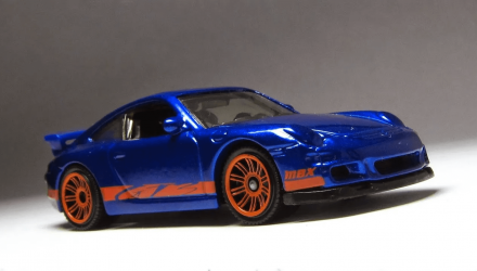 Тематическая Машинка Matchbox Porsche 911 GT3 Germany 1:64 HVV05/HVV35 Blue - Retromagaz, image 4